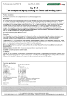 Technical Data Sheet AC 113