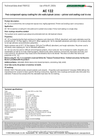 Technical Data Sheet AC122