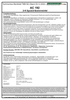 Technical Data Sheet AC192