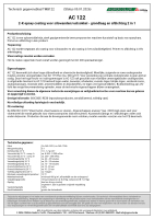 Technisch gegevensblad AC122